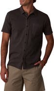The Normal Brand Normal Short Sleeve Cotton Jersey Button-Up Shirt