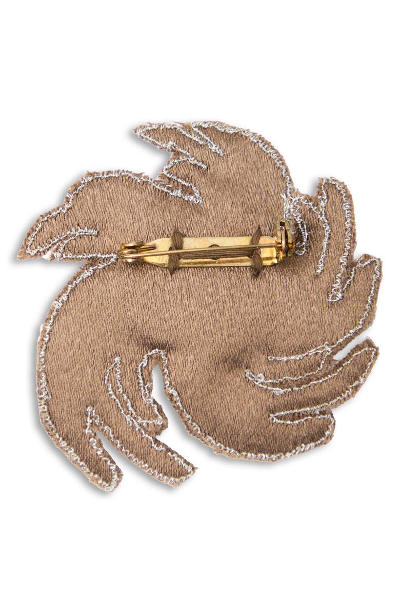 SAACHI Sun Swirl Brooch, Alternate, color, Gold