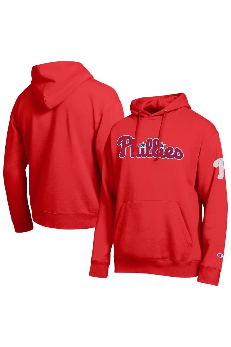 Men's Champion  Red Philadelphia Phillies All Star Wordmark Hoodie, Main, color, Red