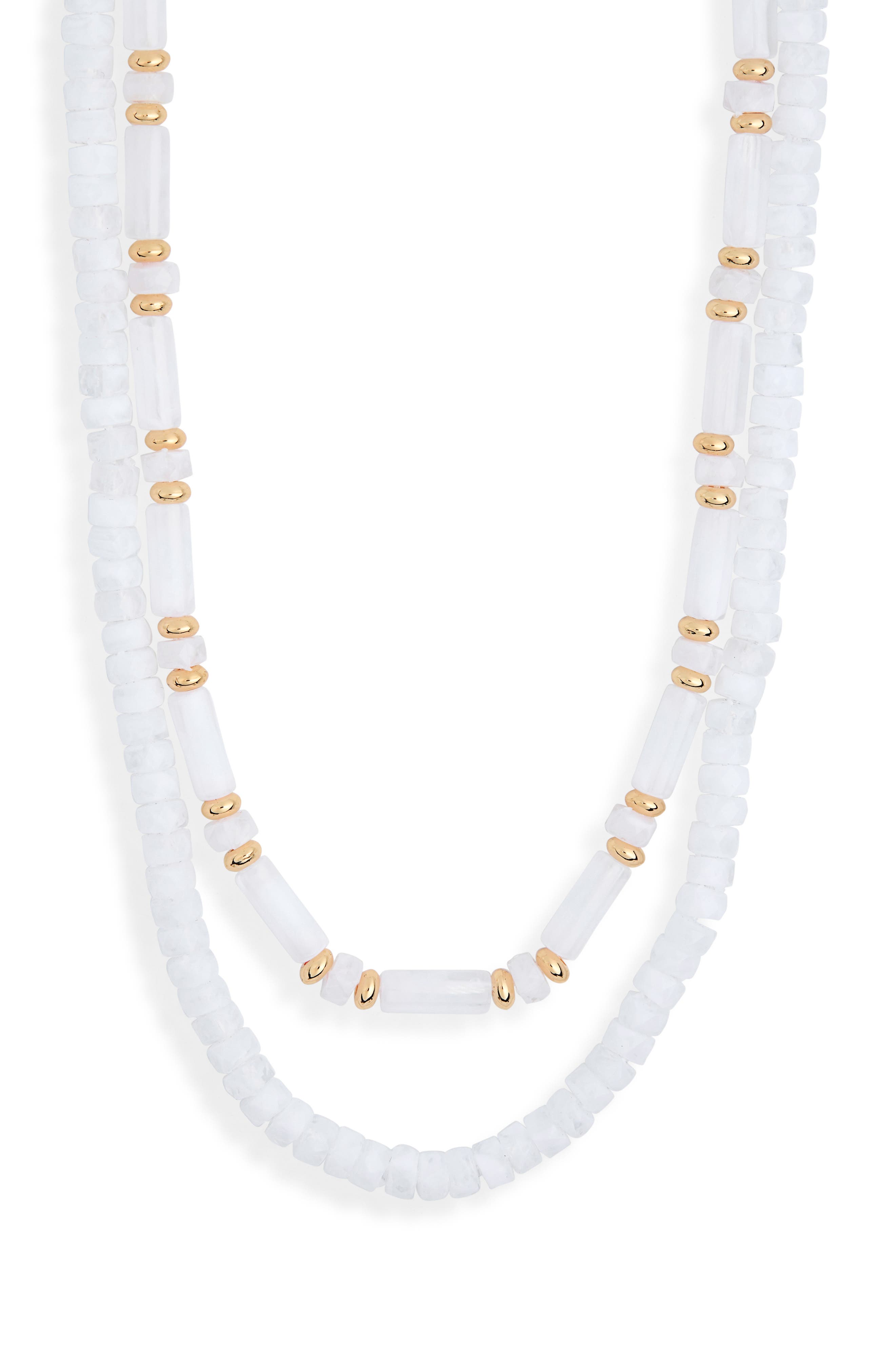 NORDSTROM RACK Two-Row Beaded Necklace
