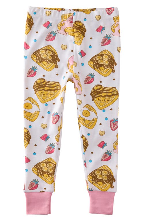 Butterblu Kids' Zen Fitted Organic Cotton Two-piece Pajamas In Pink
