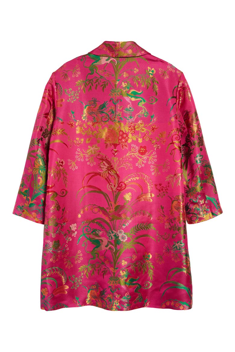 Pago Floral Brocade Topper, Alternate, color, ROSA