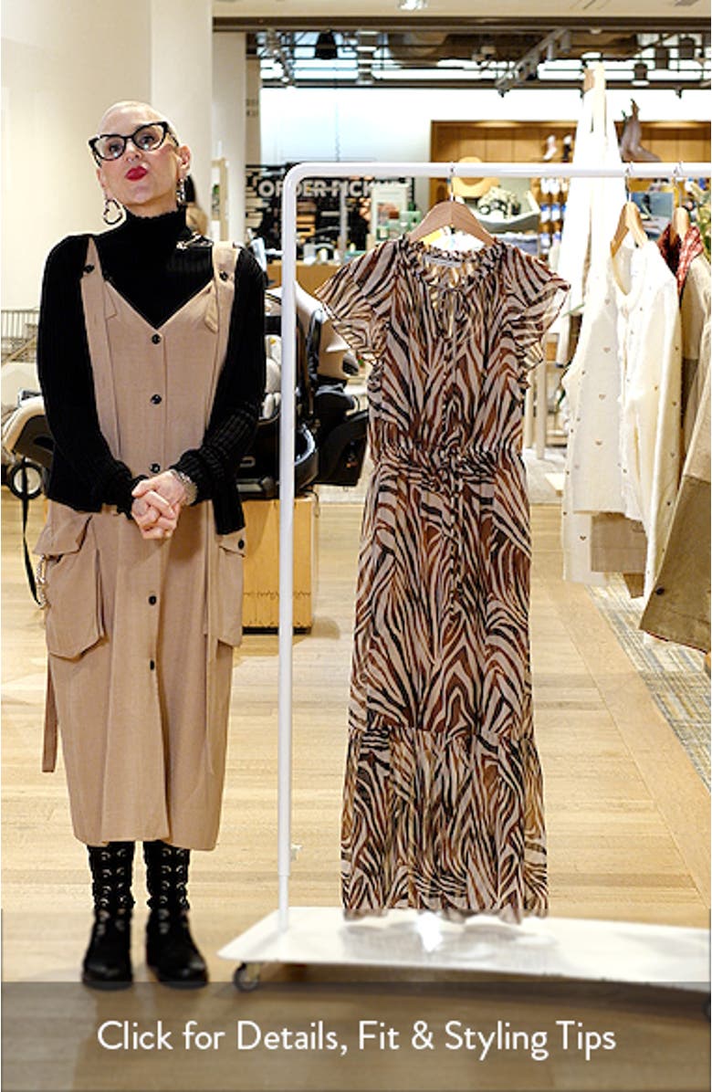 Flutter Sleeve Midi Dress, sales video thumbnail