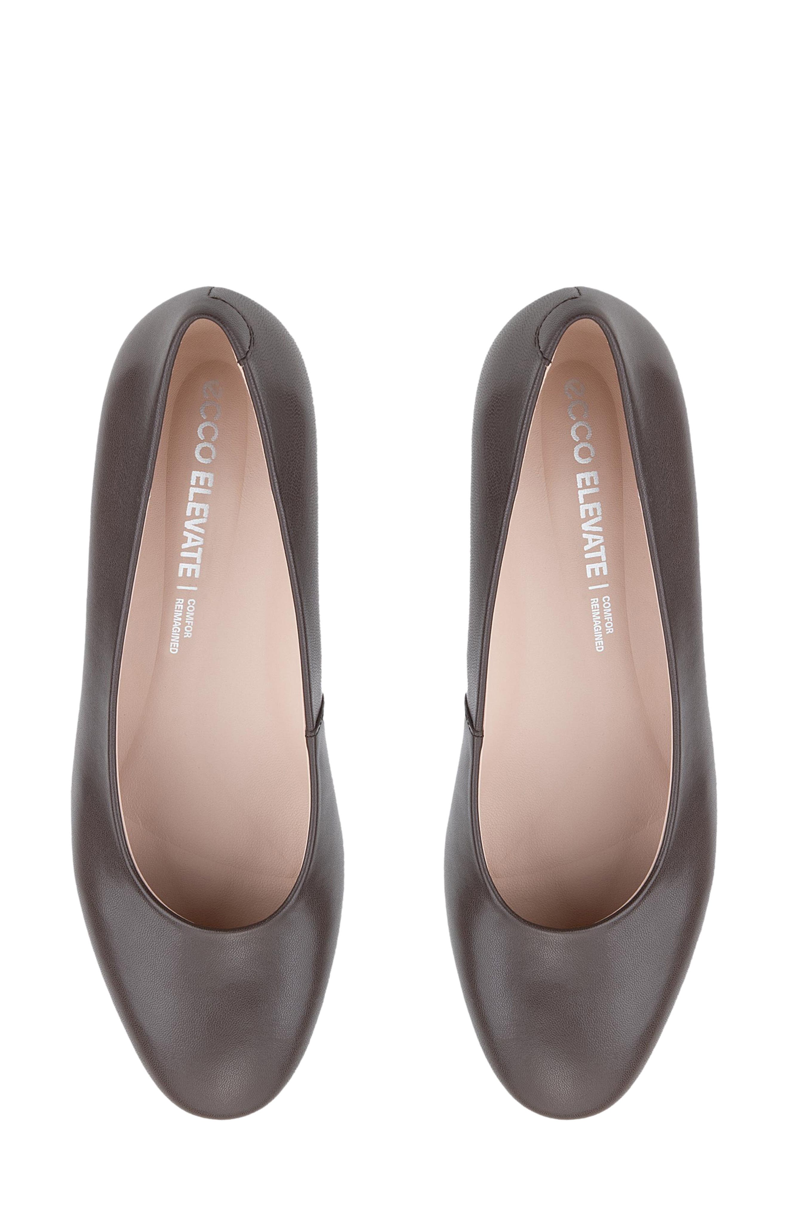Elevate Leather Wedge Pump, Alternate, color, COFFEE