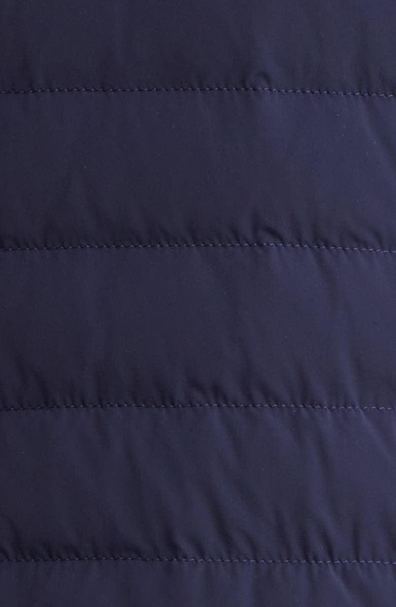 Brunello Cucinelli Quilted Water Resistant Down Vest, Alternate, color, Cvj09 Navy/Brown