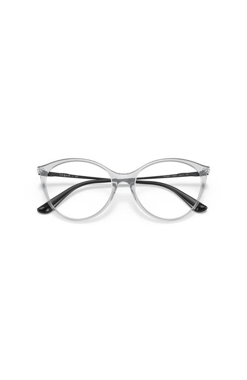 Vogue Eyewear 53mm Oval Optical Glasses In Metallic