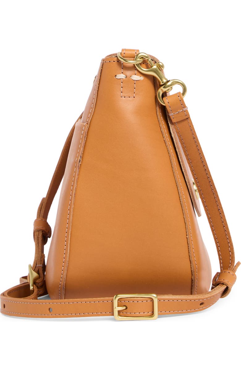 Clare V. Louis Leather Crossbody Bag, Alternate, color, Cuoio