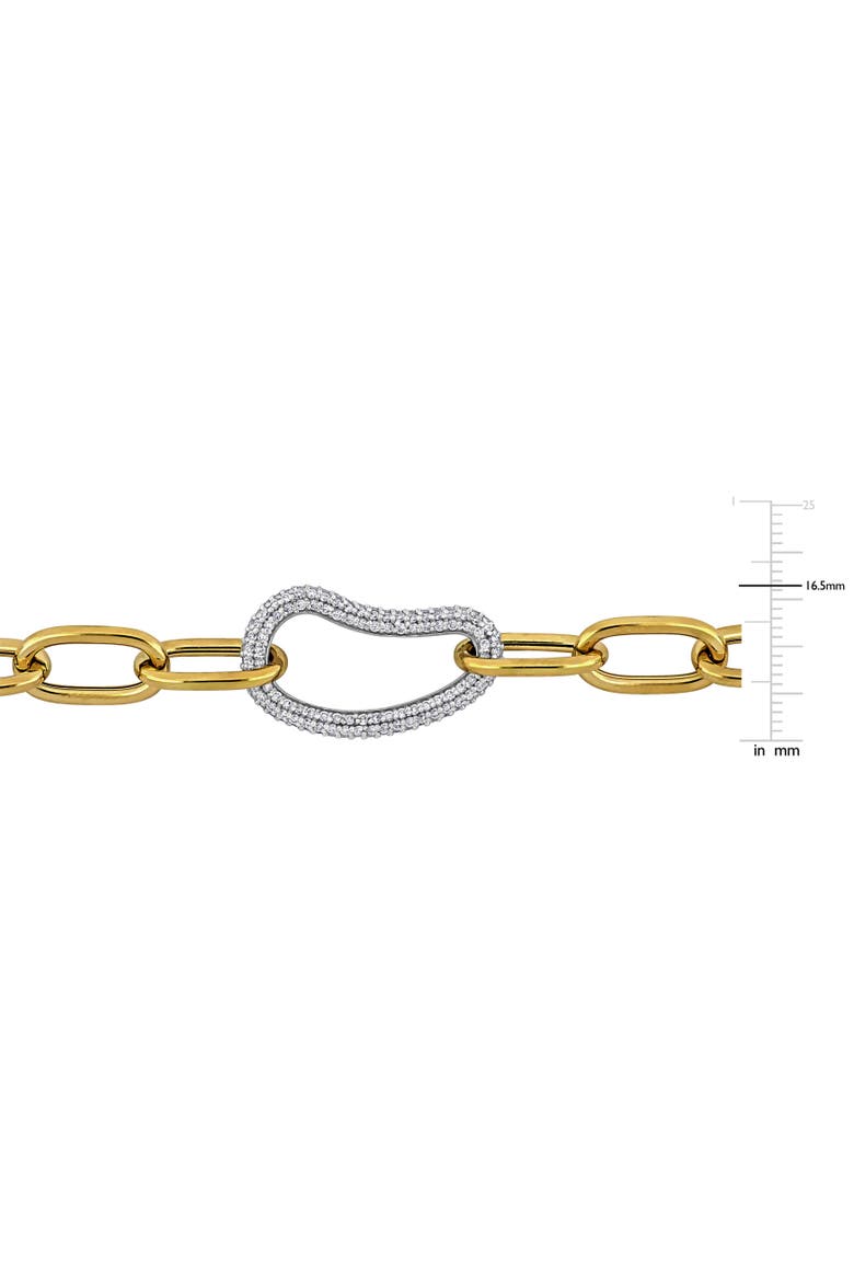 Diamond Link Chain Bracelet 14k, Alternate, color, 14k Gold