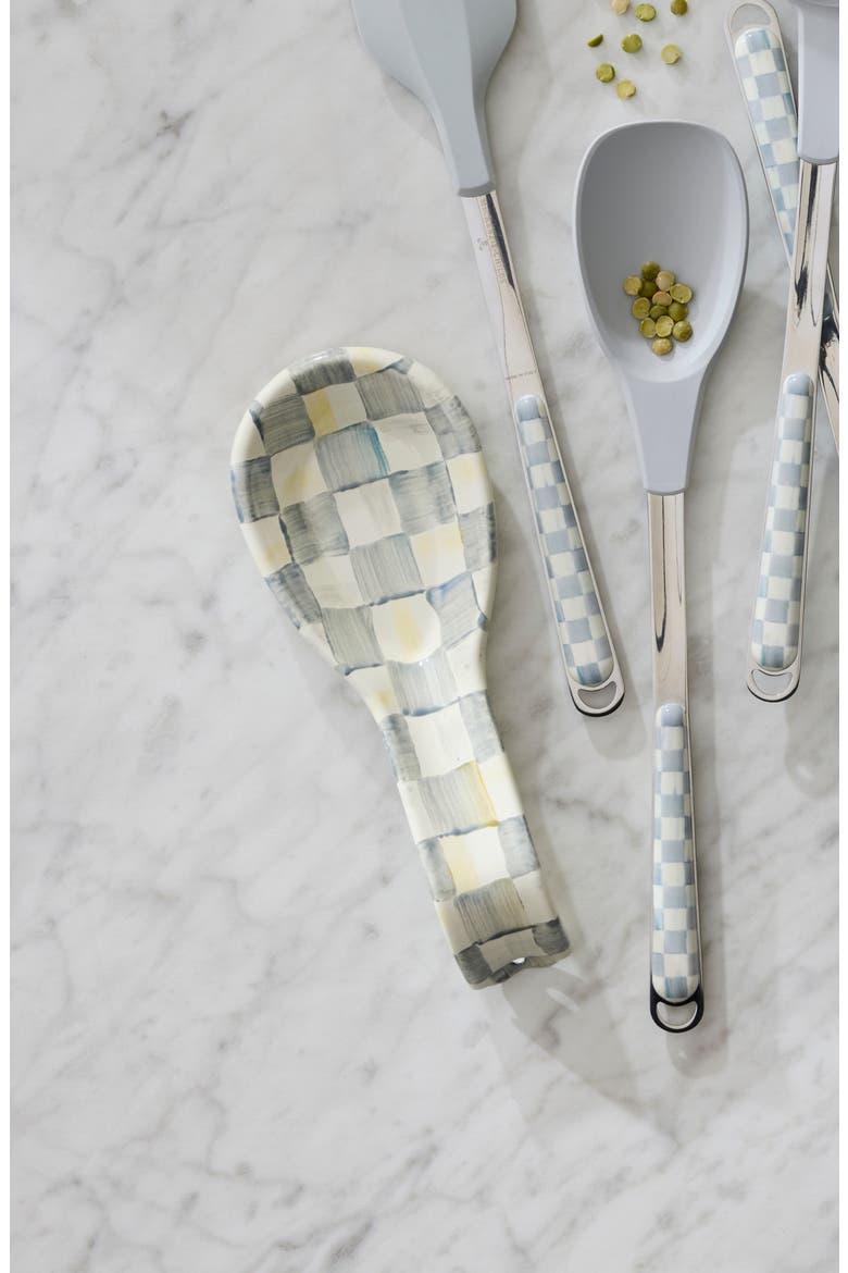Sterling Check Spoon Rest, Alternate, color, STERLING