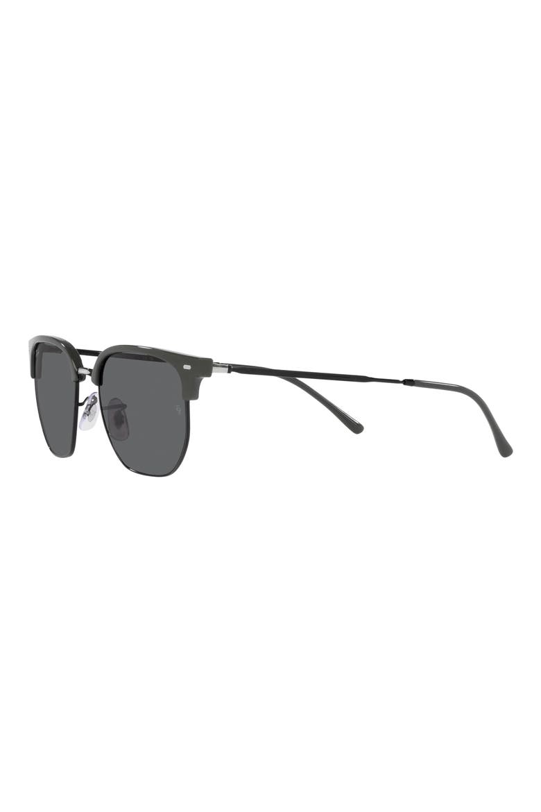 New Clubmaster 51mm Irregular Sunglasses, Alternate, color, DARK GREY
