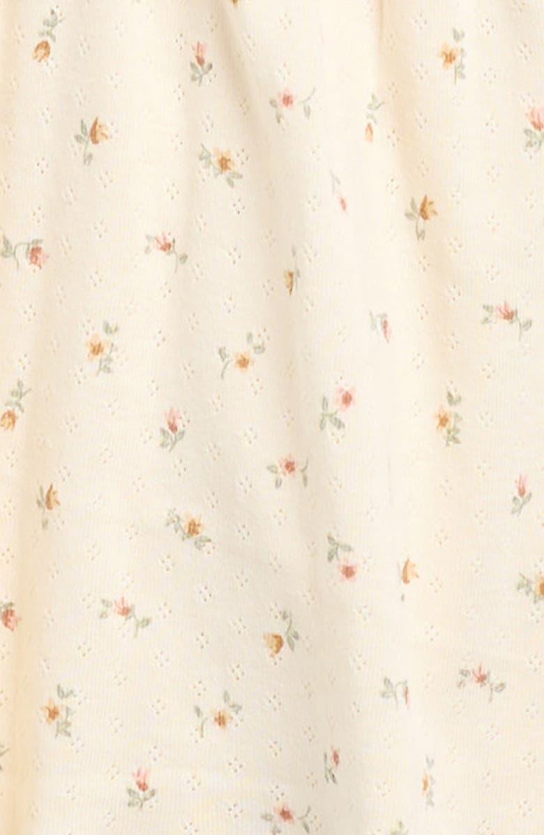 QUINCY MAE Petit Fleur Organic Cotton Dress & Bloomers Set, Alternate, color, Ivory