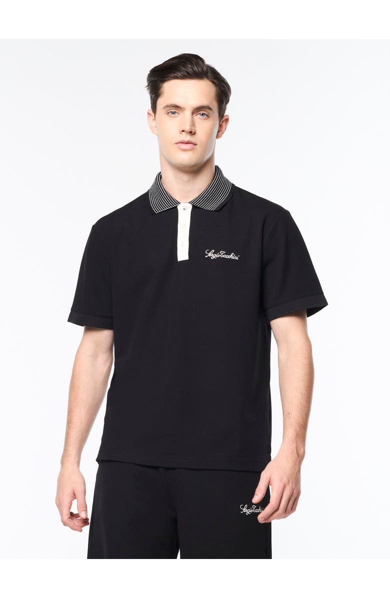 Sergio Tacchini Suveniri Polo, Main, color, Black Beauty