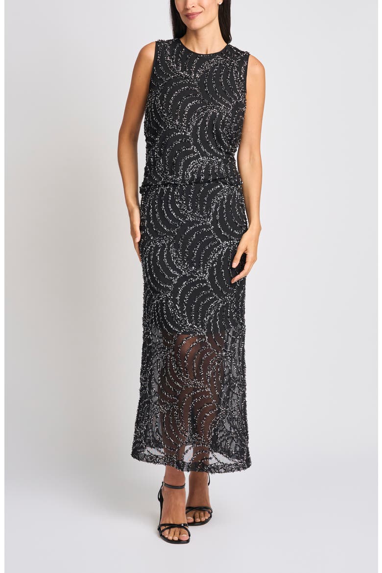 Beaded Sleeveless Blouse, Alternate, color, RICH BLACK 060