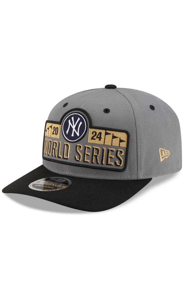 New Era Men's New Era Gray New York Yankees 2024 American League Champions Locker Room 9SEVENTY Stretch-Snap Hat, Main, color, 