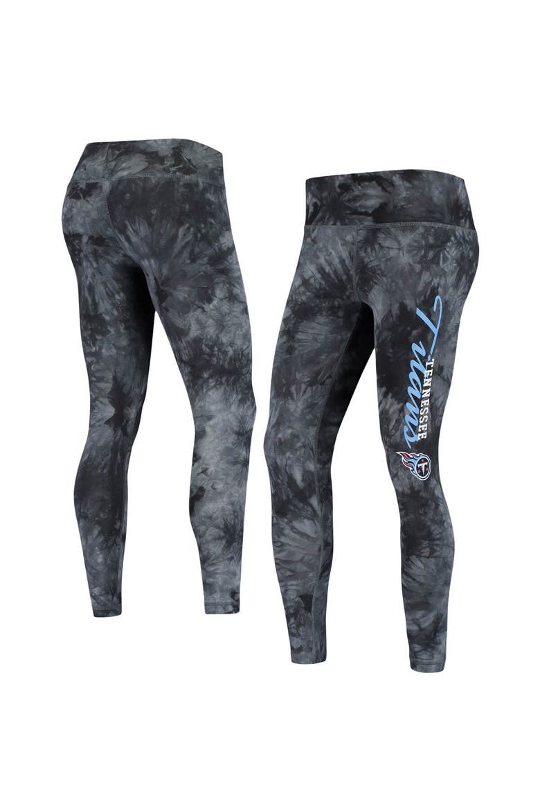 Women's Concepts Sport Black Tennessee Titans Burst Tie-Dye Leggings, Main, color, Black