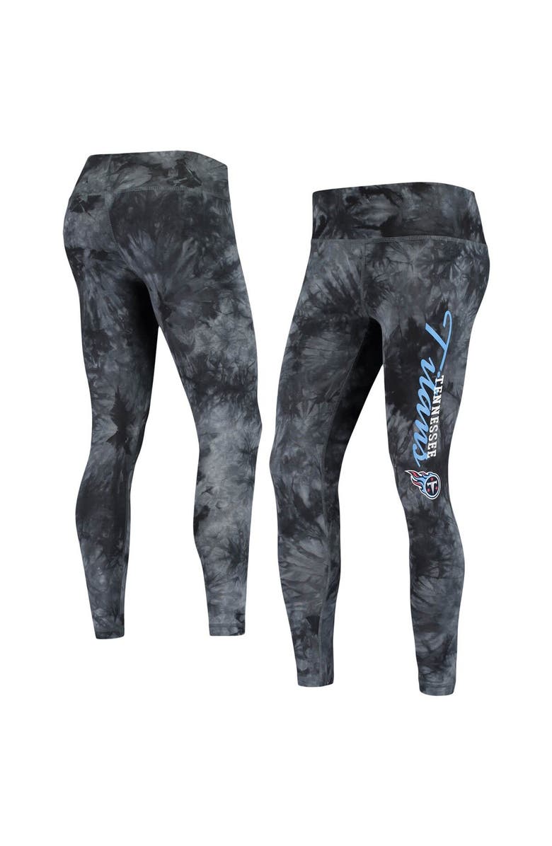 CONCEPTS SPORT Women's Concepts Sport Black Tennessee Titans Burst Tie-Dye Leggings, Main, color, Black