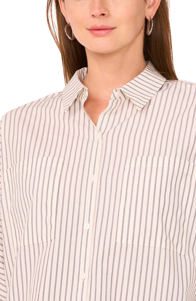 Parker The Jordan Button Yoke Button-Down Shirt, Alternate, color, Ivory/ Classic Navy