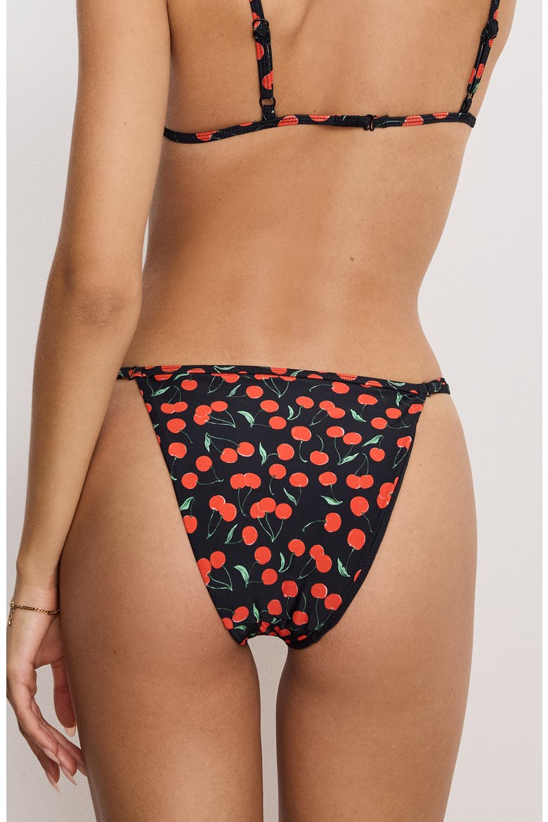 Cherry Perfect Fit Bikini Bottoms, Alternate, color, BLACK CHERRIES003