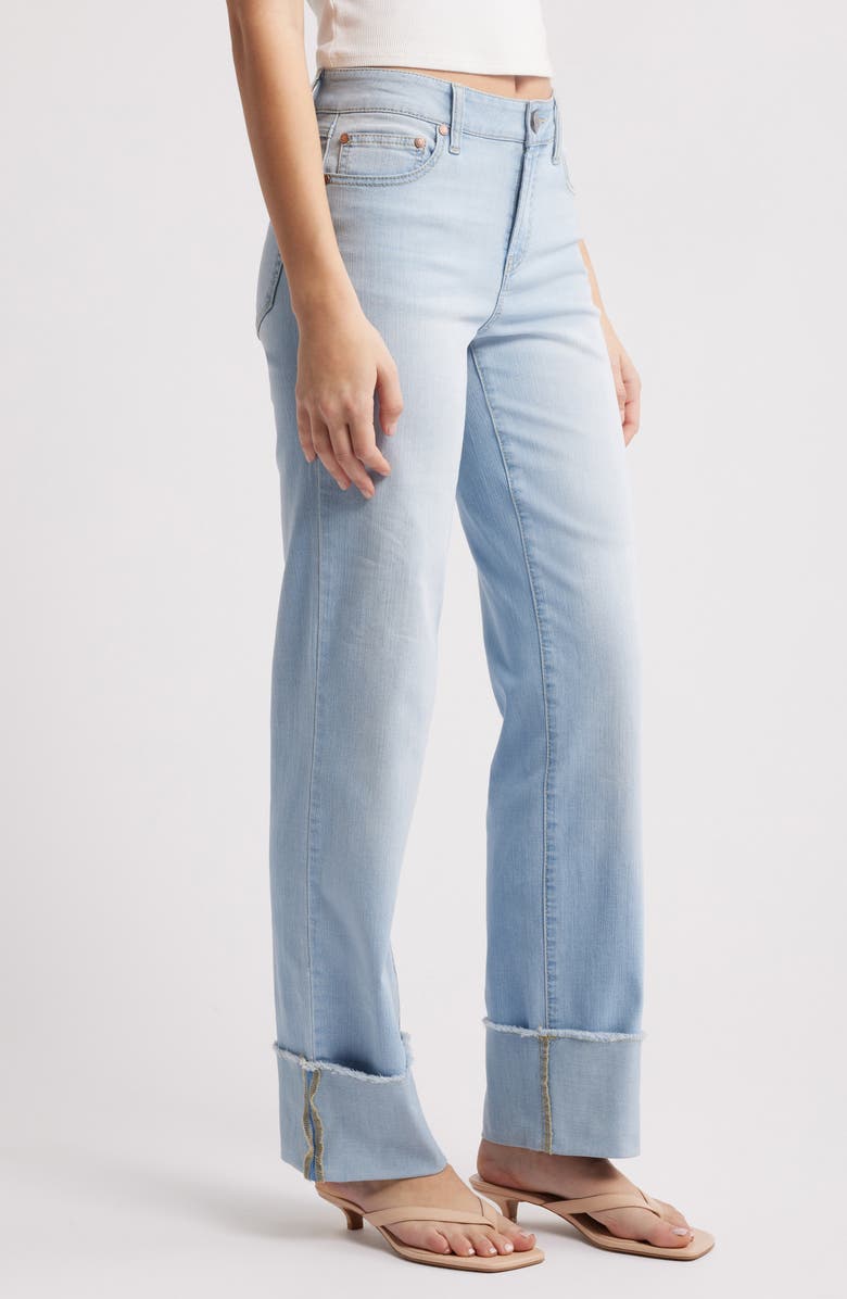 1822 Denim Cuffed Mid Rise Ankle Straight Leg Jeans, Alternate, color,