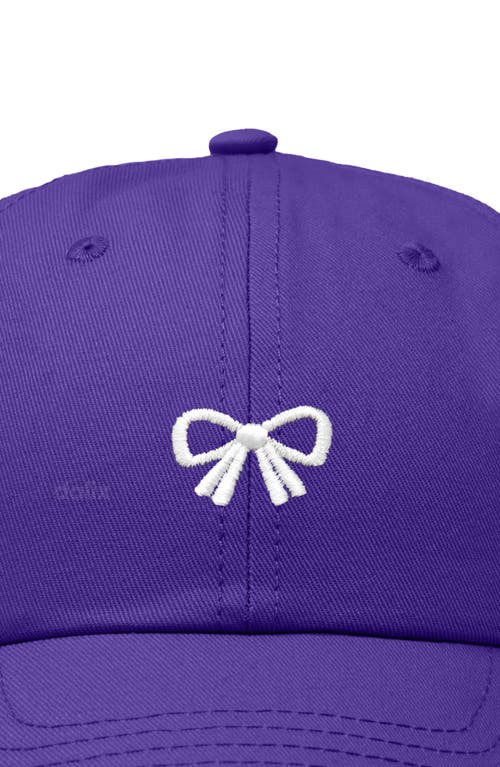 Dalix Bow Dad Cap In Purple
