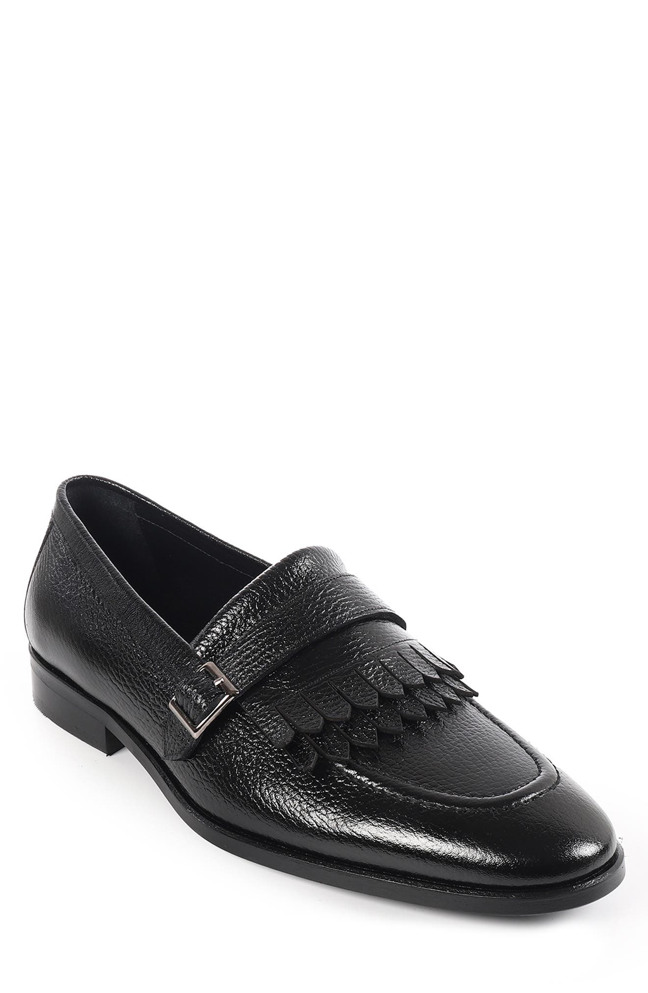 VELLAPAIS Tortoise Kiltie Fringe Loafer
