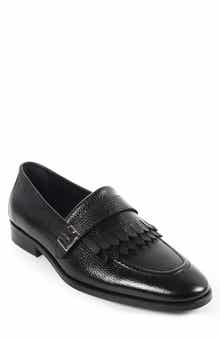 VELLAPAIS Tortoise Kiltie Fringe Loafer