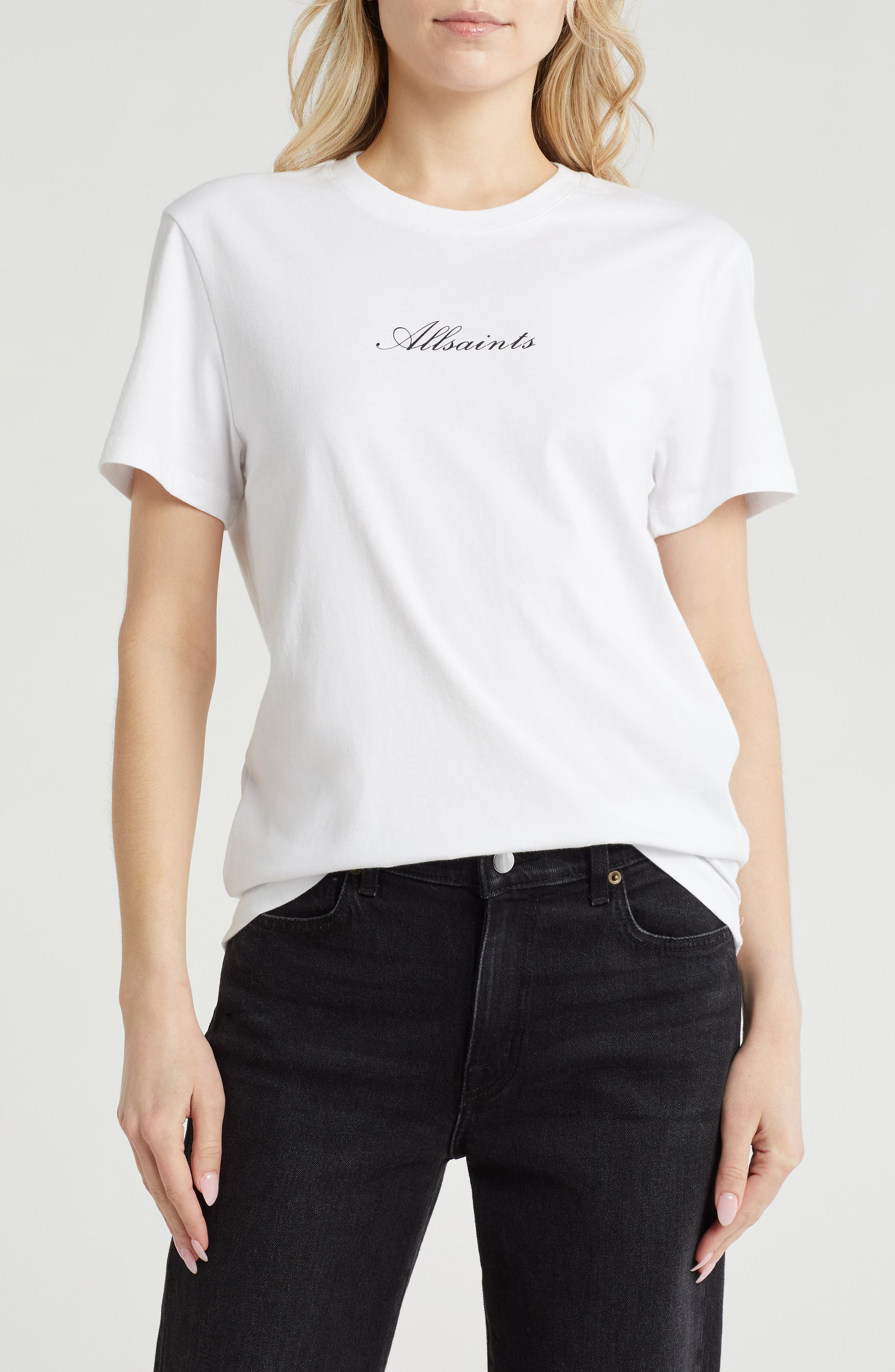 AllSaints Vita Logo Print T-Shirt