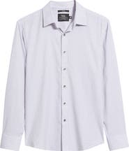W.R.K Trim Fit Gingham Check Performance Button-Up Shirt