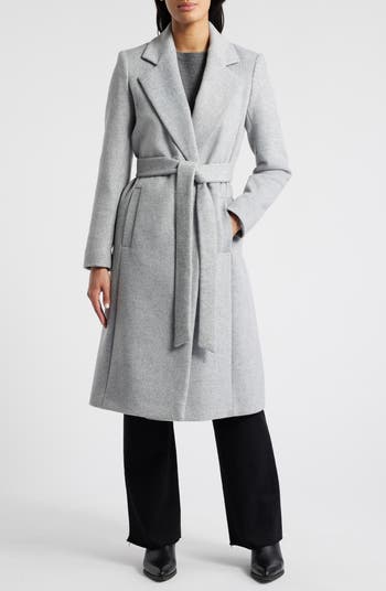 Sam Edelman good coat gray wool blend Small