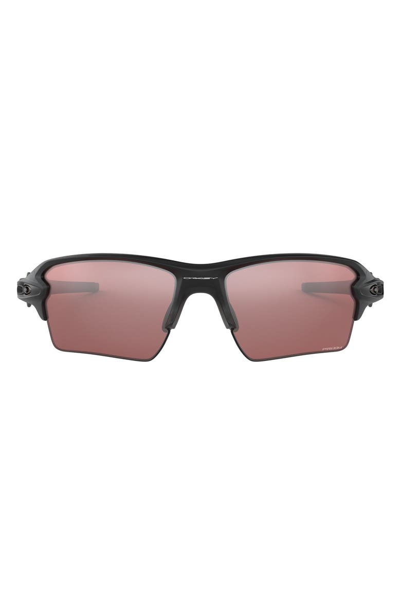 Oakley Flak<sup>®</sup> 2.0 XL 59mm Prizm<sup>™</sup> Semi Rimless Wrap Sunglasses, Main, color, Black