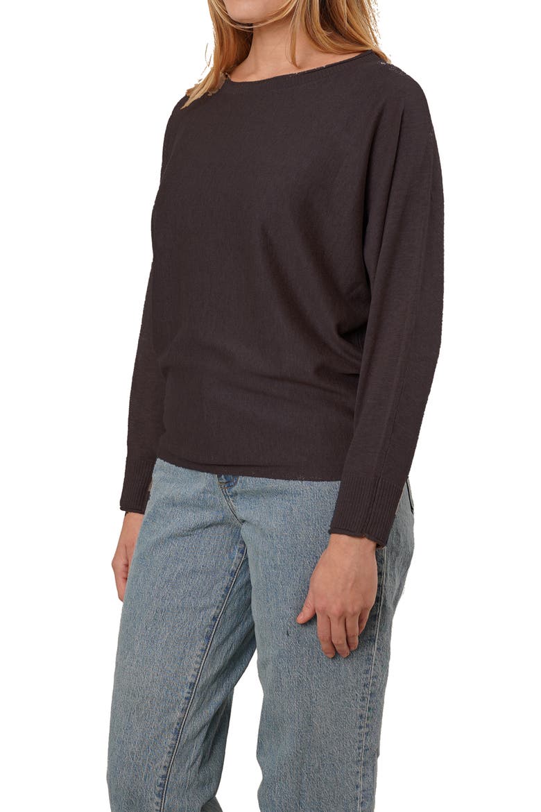 Dolman Sleeve Sweater, Alternate, color, HICKORY BROWN