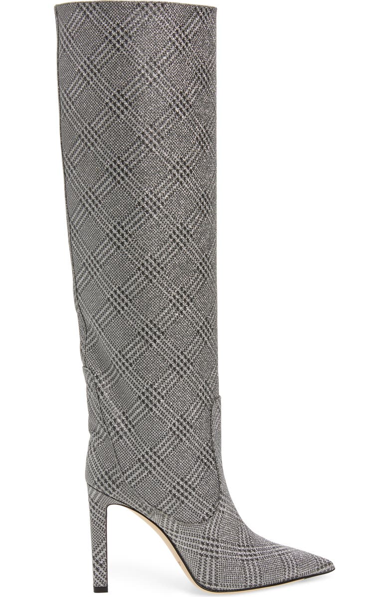 Jimmy Choo Mavis Plaid Knee High Boot, Alternate, color,