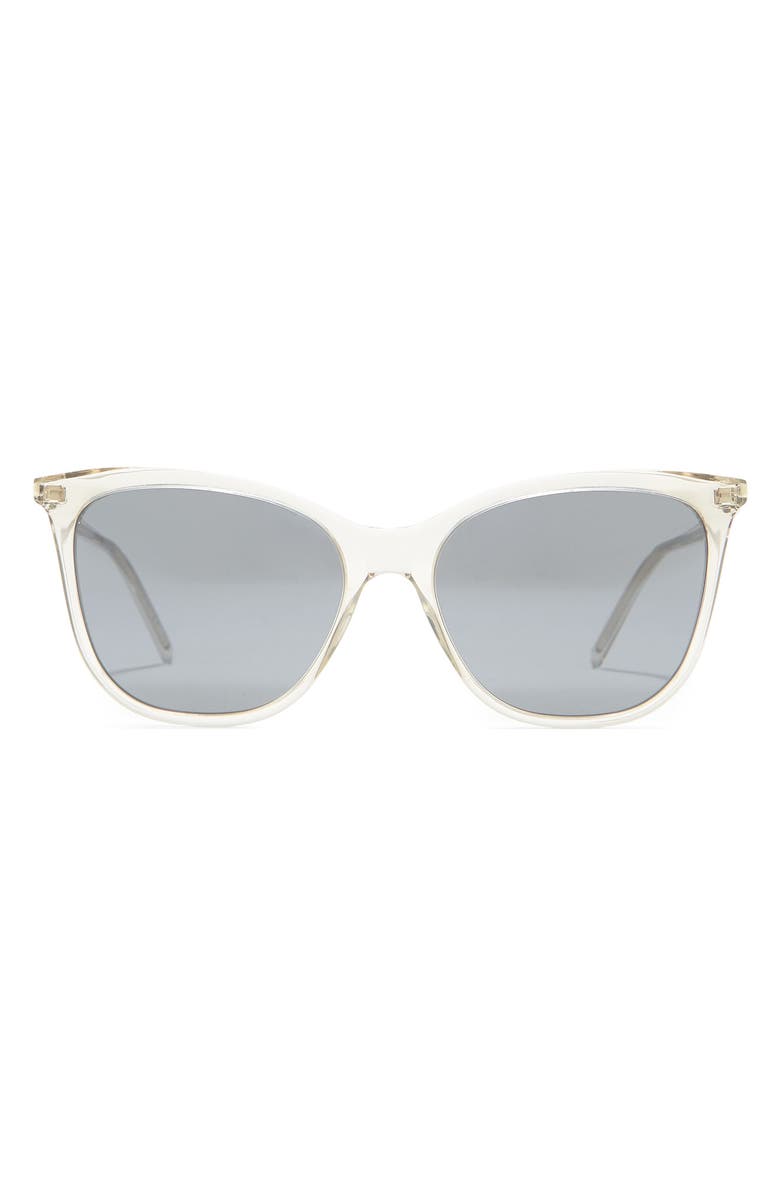 Saint Laurent 55mm Cat Eye Sunglasses, Main, color,