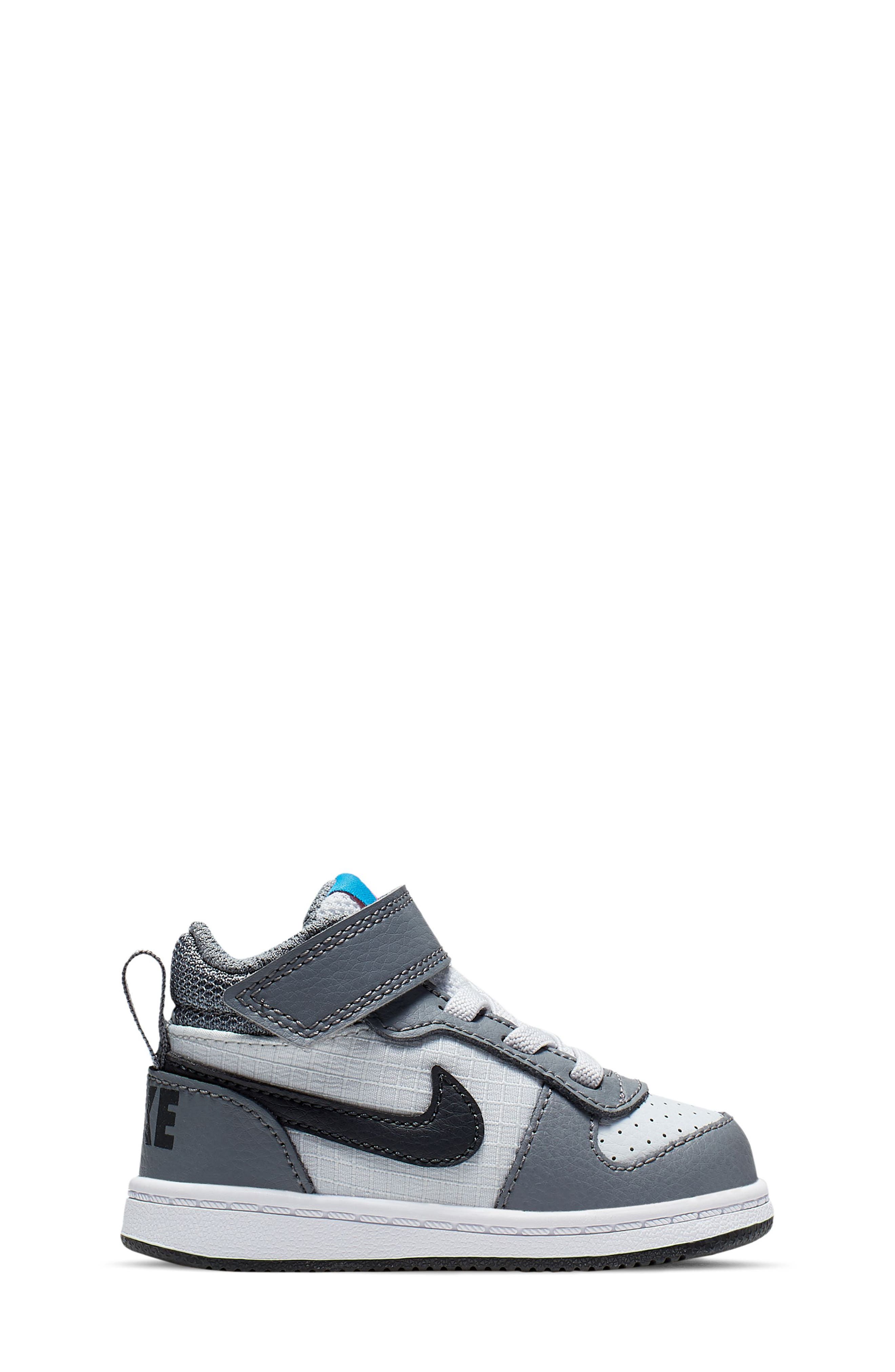 Nike Kids' Court Borough Mid Sneaker, Main, color, Grey/ Anthracite
