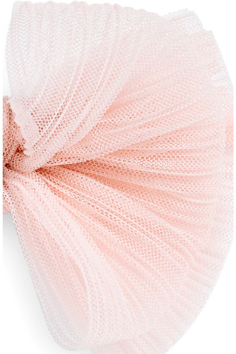 Tulle FAB Bow Headband, Alternate, color, PLEATED ROSE QUARTZ