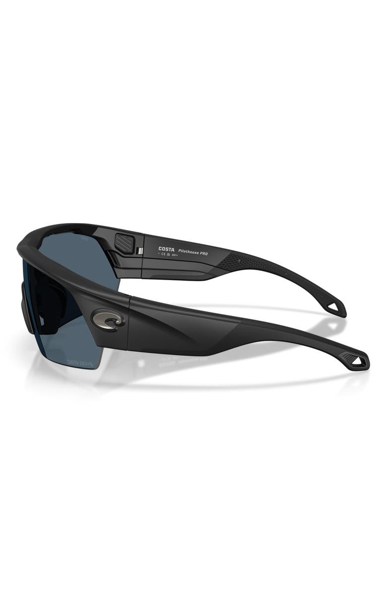 Costa Del Mar Pilothouse Pro 35mm Sunglasses, Alternate, color, Matte Black / Gray