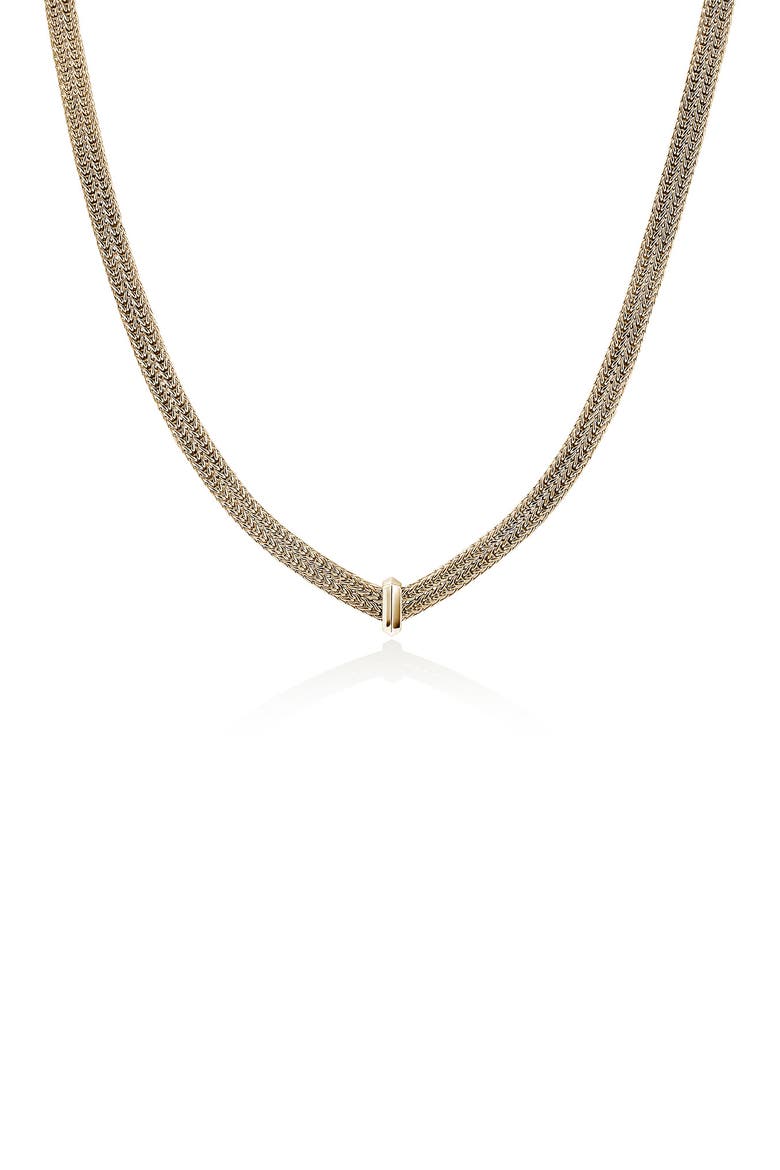 Icon Link Necklace, 14K Gold, Diamonds, Alternate, color, GOLD