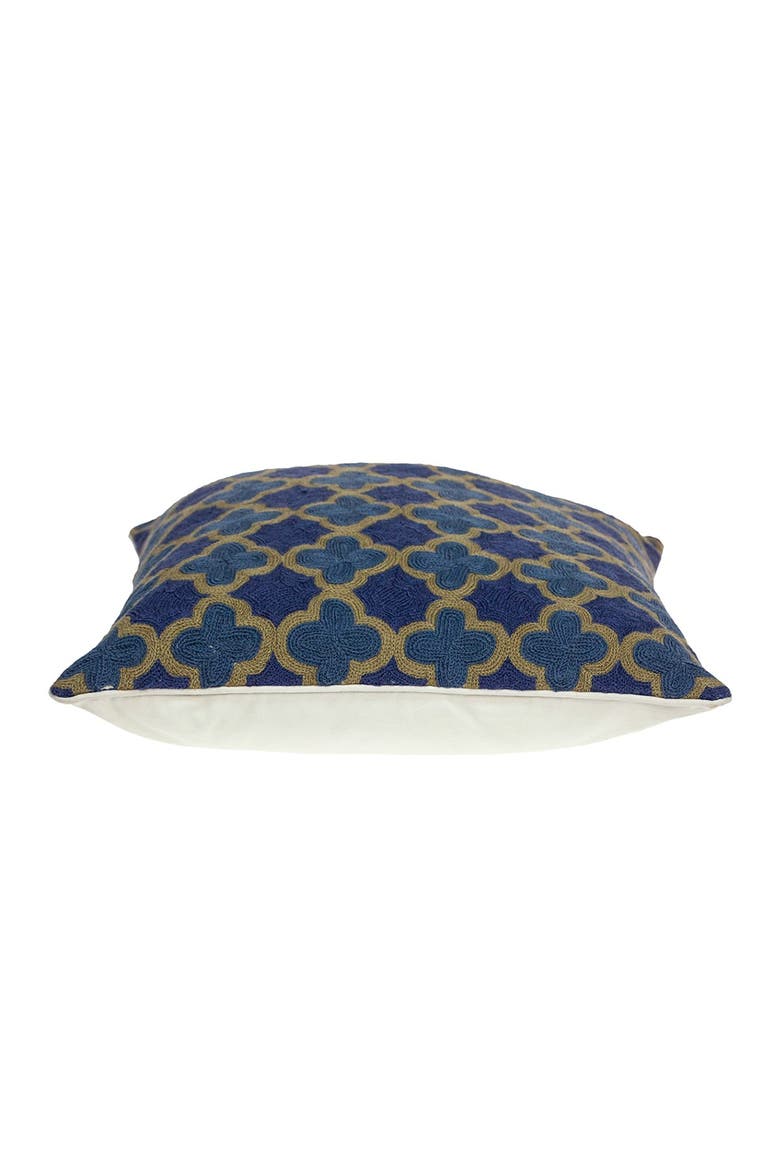 Calix Blue Throw Pillow, Alternate, color, BLUE