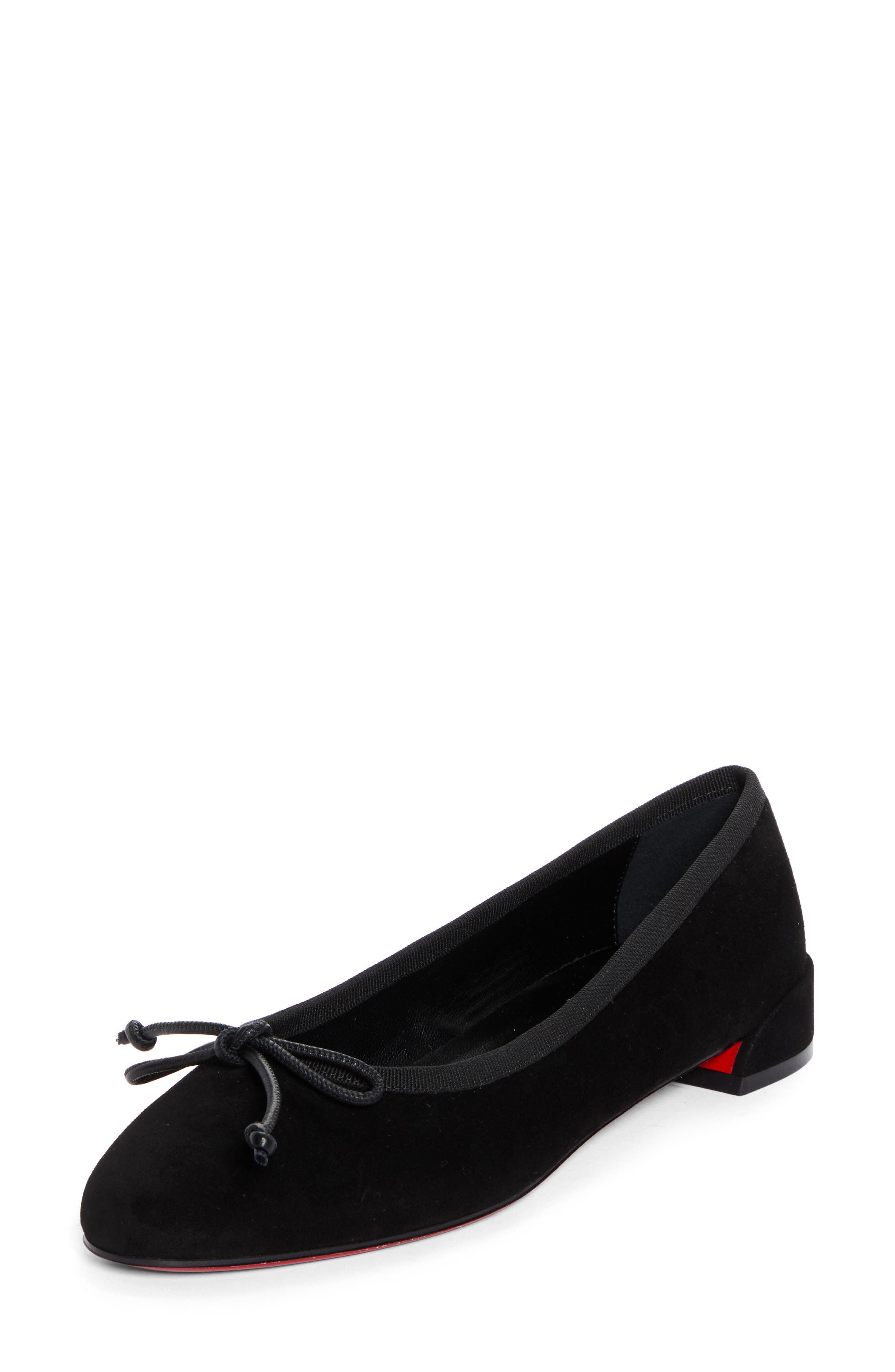 Christian Louboutin Sweetie Jane Flat, Main, color, Black