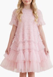 Needle & Thread Kids' Valentine Ruffle Detail Dress