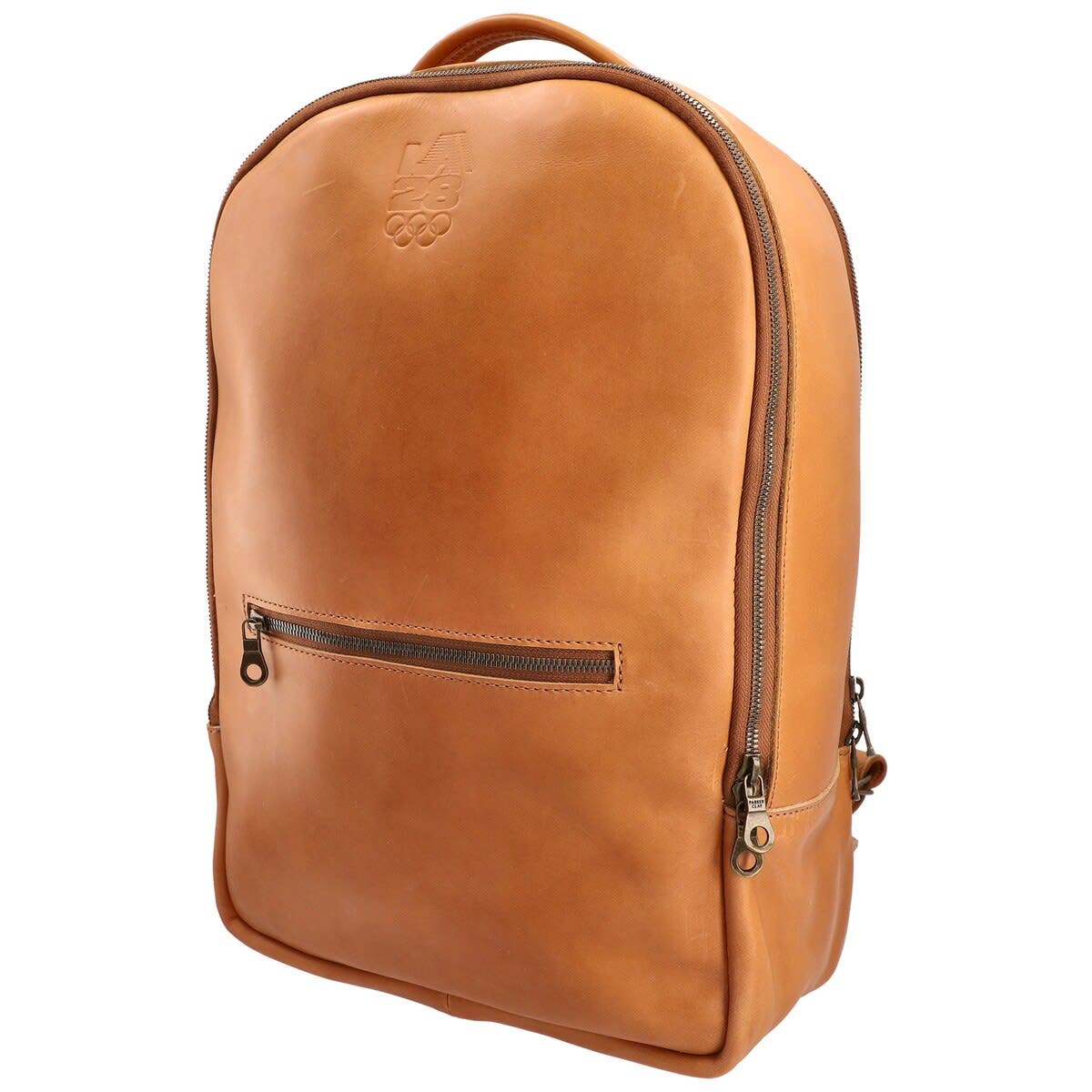 Parker Clay Brown LA28 Atlas Leather Backpack, Main, color, 