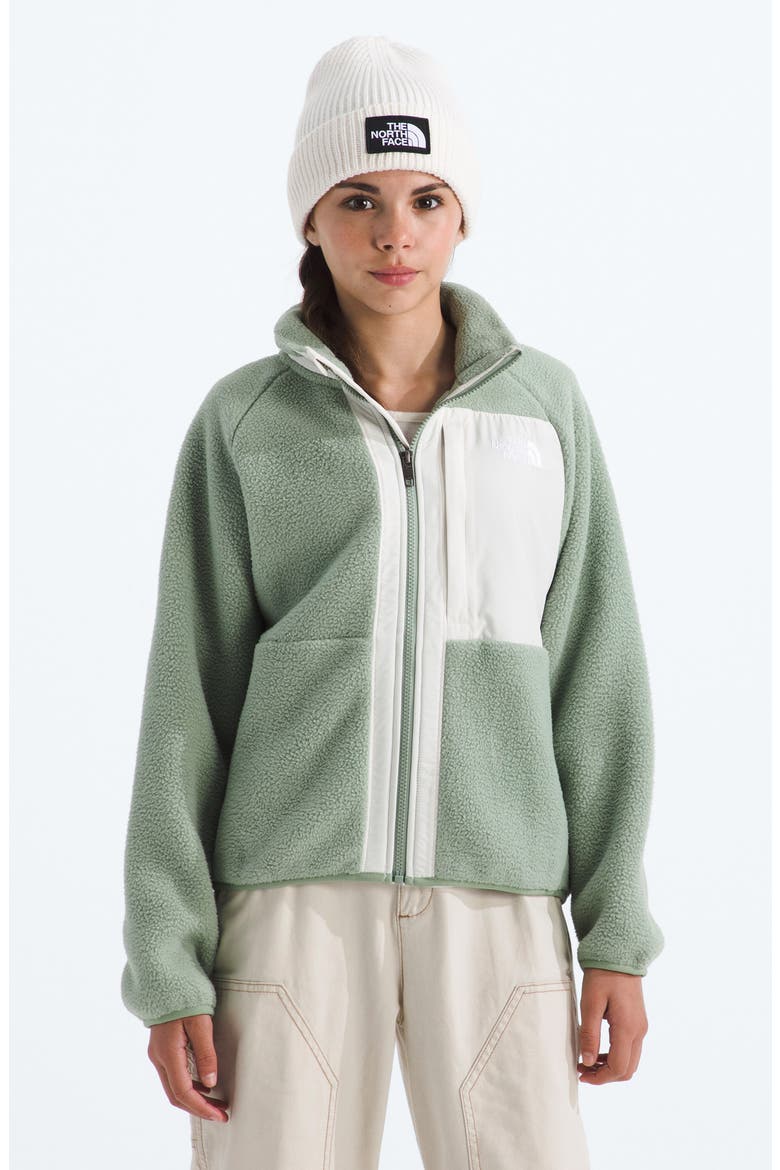 Kids' Yumiori Full Zip Fleece Jacket, Alternate, color, SLATE MOSS/ WHITE DUNE