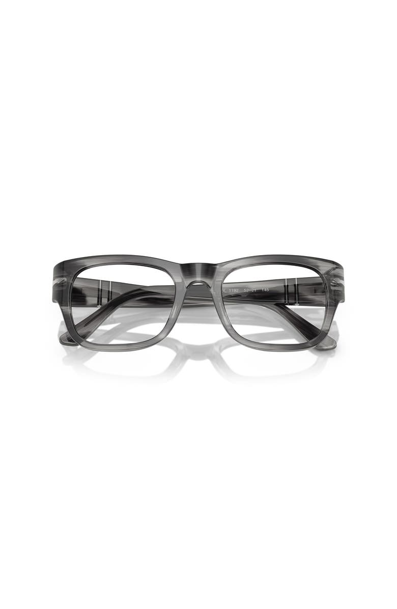 Persol 52mm Rectangle optical glasses, Alternate, color, Grey