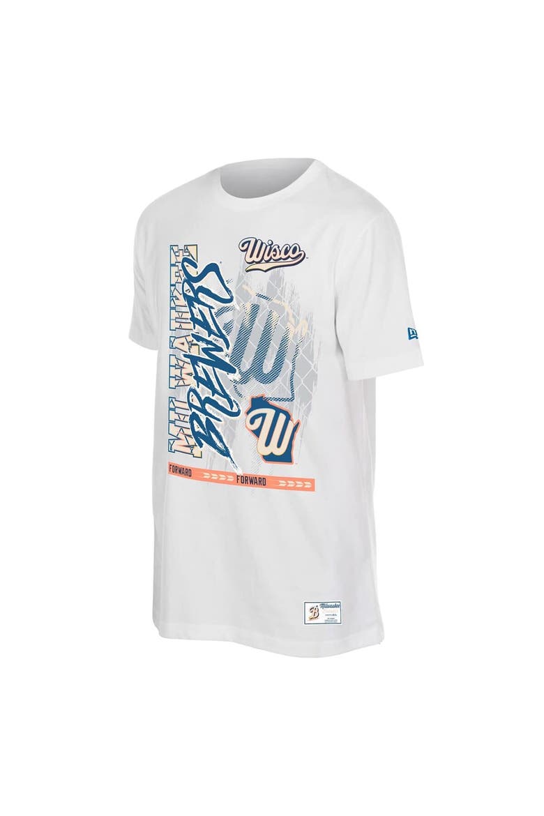 Men's New Era  White Milwaukee Brewers 2026 City Connect Photo Real T-Shirt, Alternate, color, White