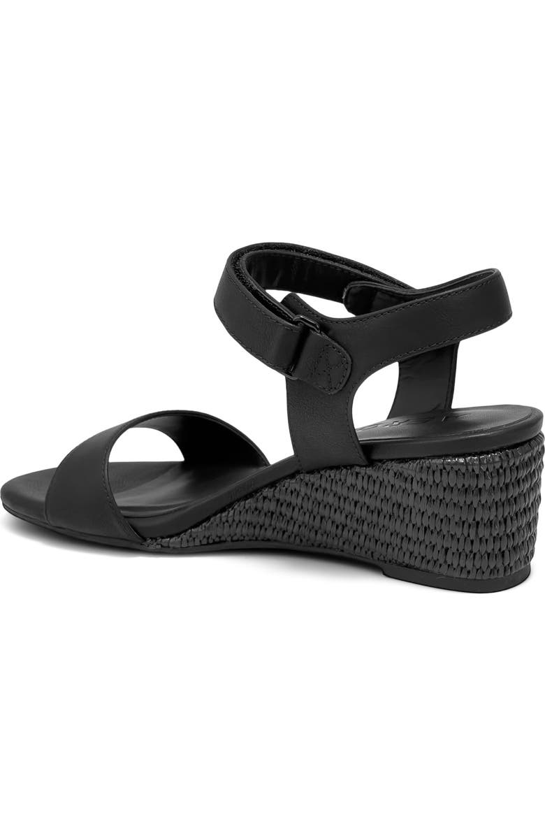 Aerosoles Wel Wedge Sandal, Alternate, color, Black