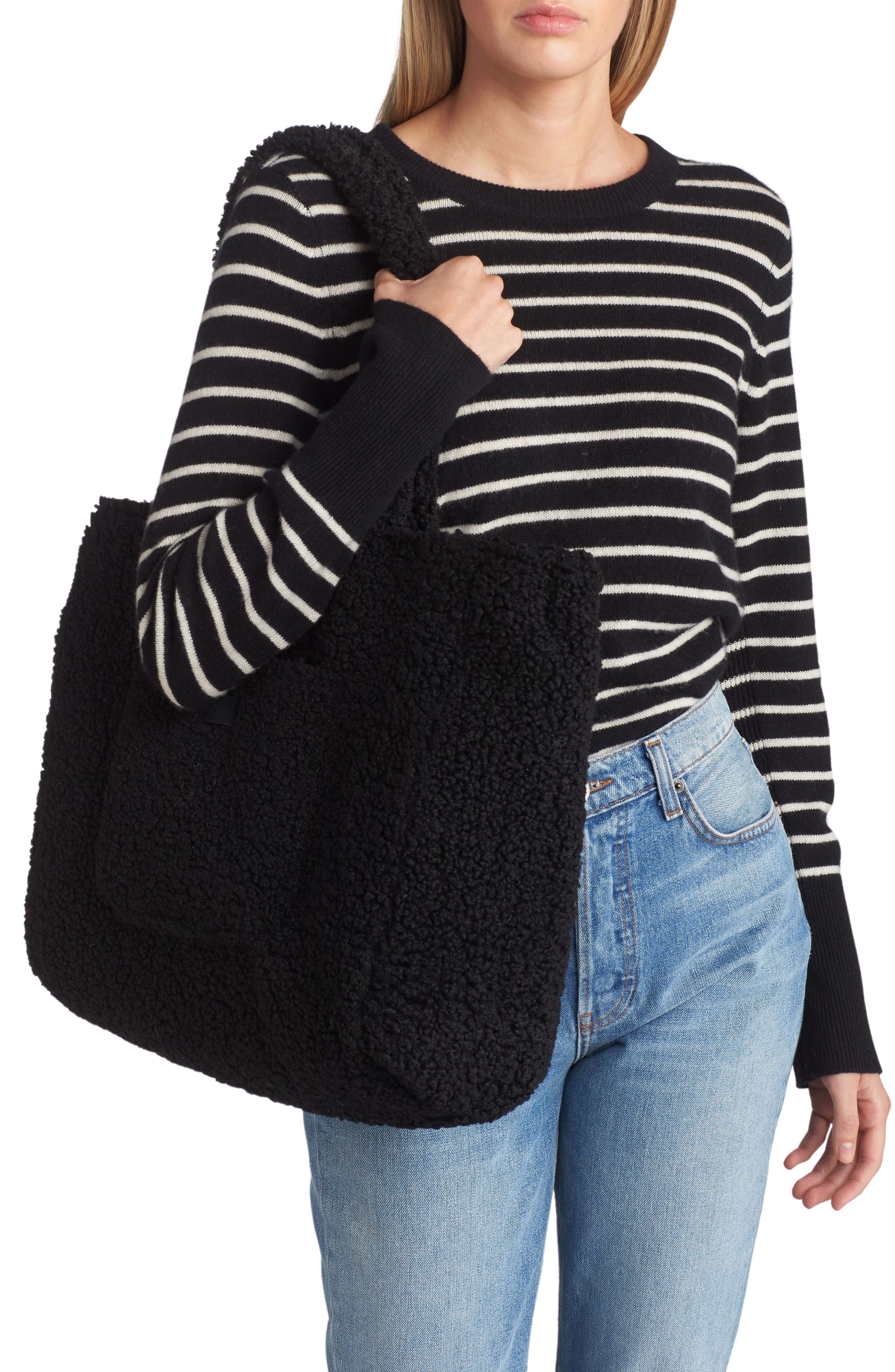 UGG<sup>®</sup> Large Adrina High Pile Fleece Tote, Alternate, color, 