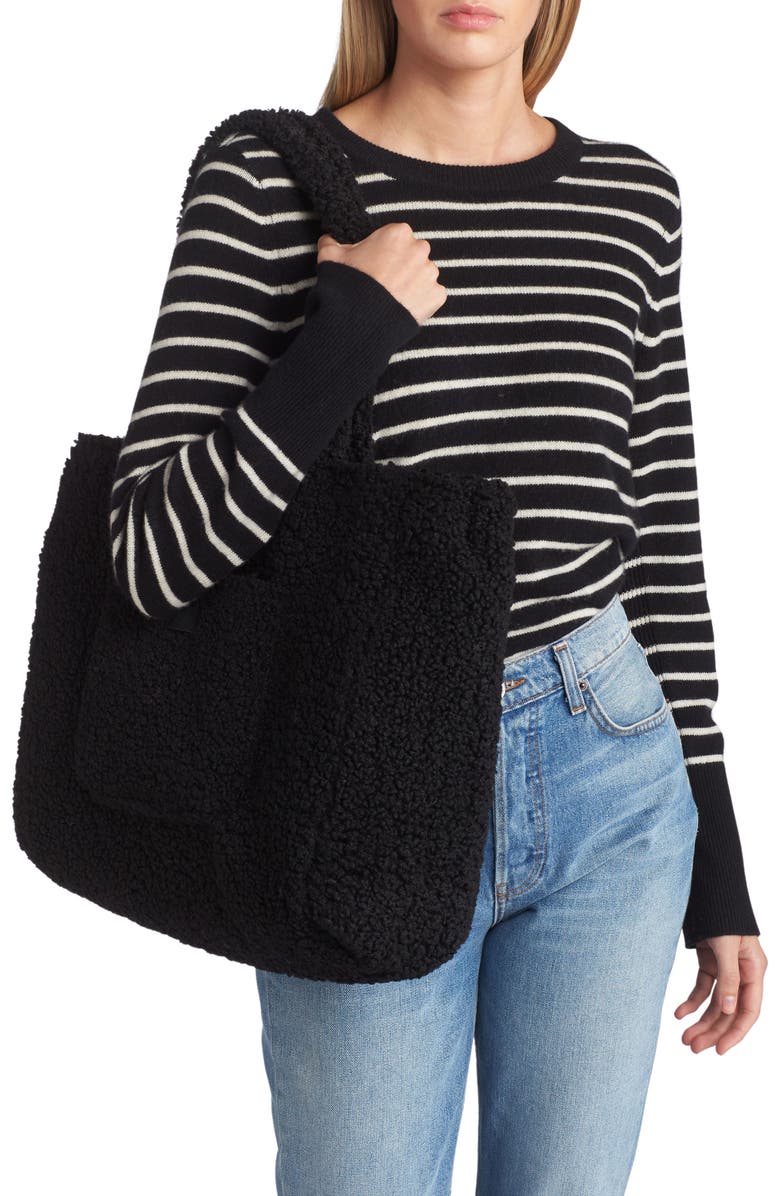 UGG<sup>®</sup> Large Adrina High Pile Fleece Tote, Alternate, color,