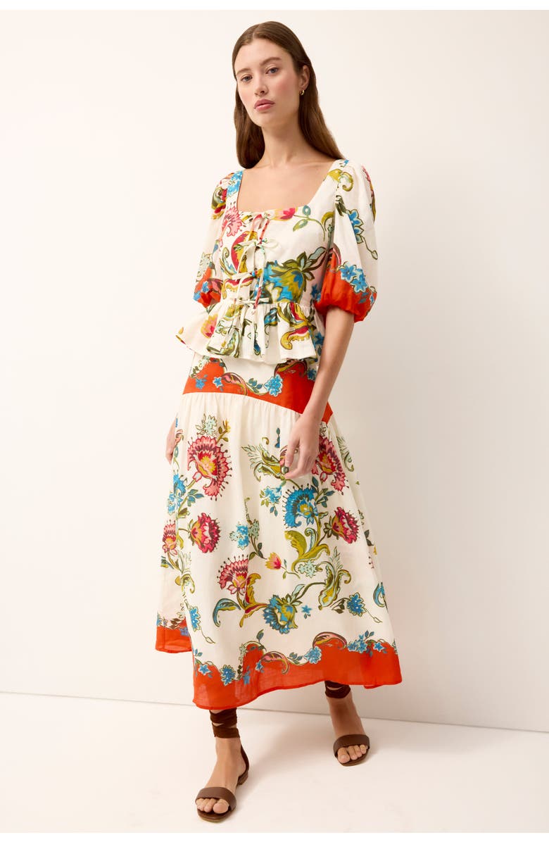 Marie Oliver Tora Top, Alternate, color, Cartagena