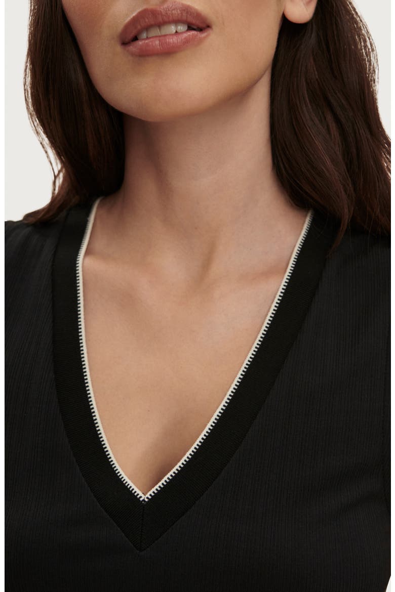 Corby V-Neck Modal Blend Tank, Alternate, color, BLACK