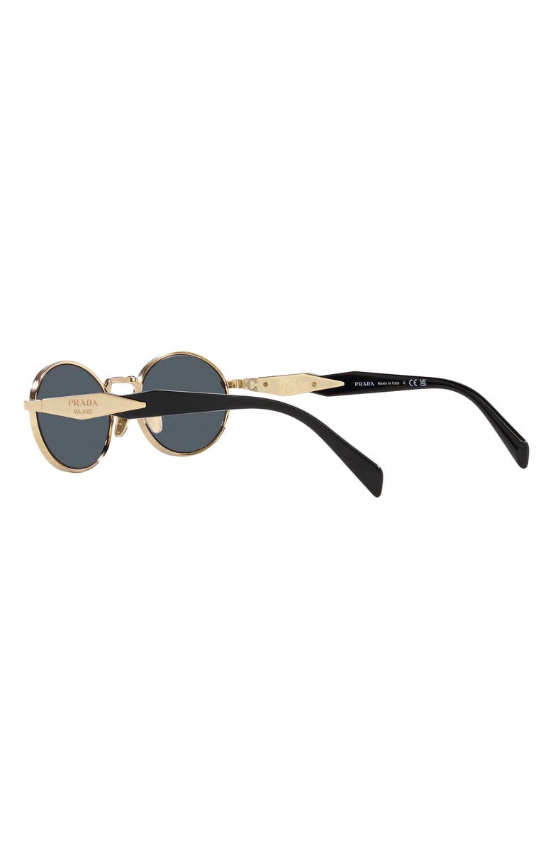 Prada 55mm Oval Sunglasses, Alternate, color, Dark Grey